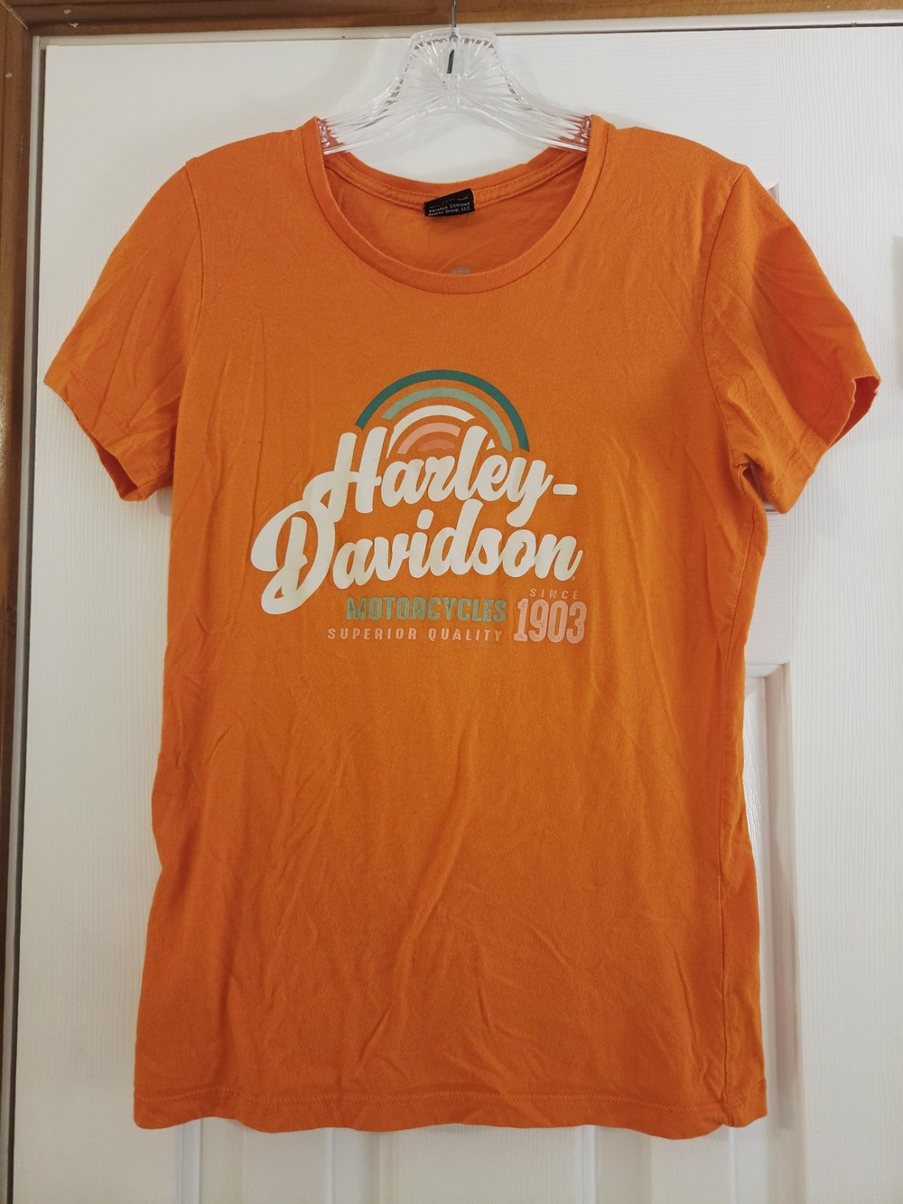 Harley-Davidson Women's Orange Graphic Tee